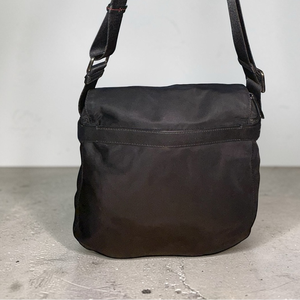 TUMI Black Ballistic Nylon Crossbody Messenger Travel Bag Adjustable Strap - Picture 7 of 14